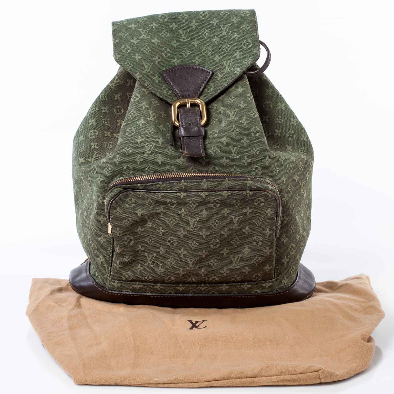 Louis Vuitton Mini Monogram Montsouris GM Backpack Kaki 10 of 10