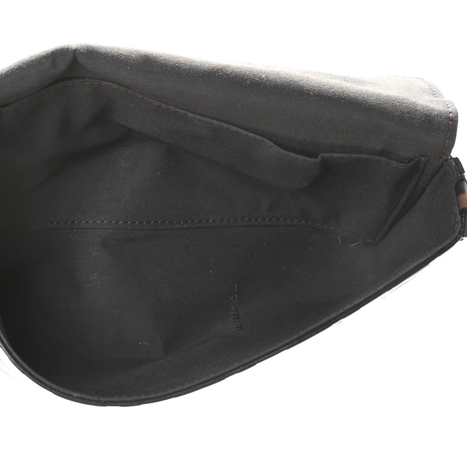 Fendi Vitello Soft F is Fendi Bi-Color FF 1974 Embossed Envelope Wallet On Chain with Pouches Maya Black 9 of 9