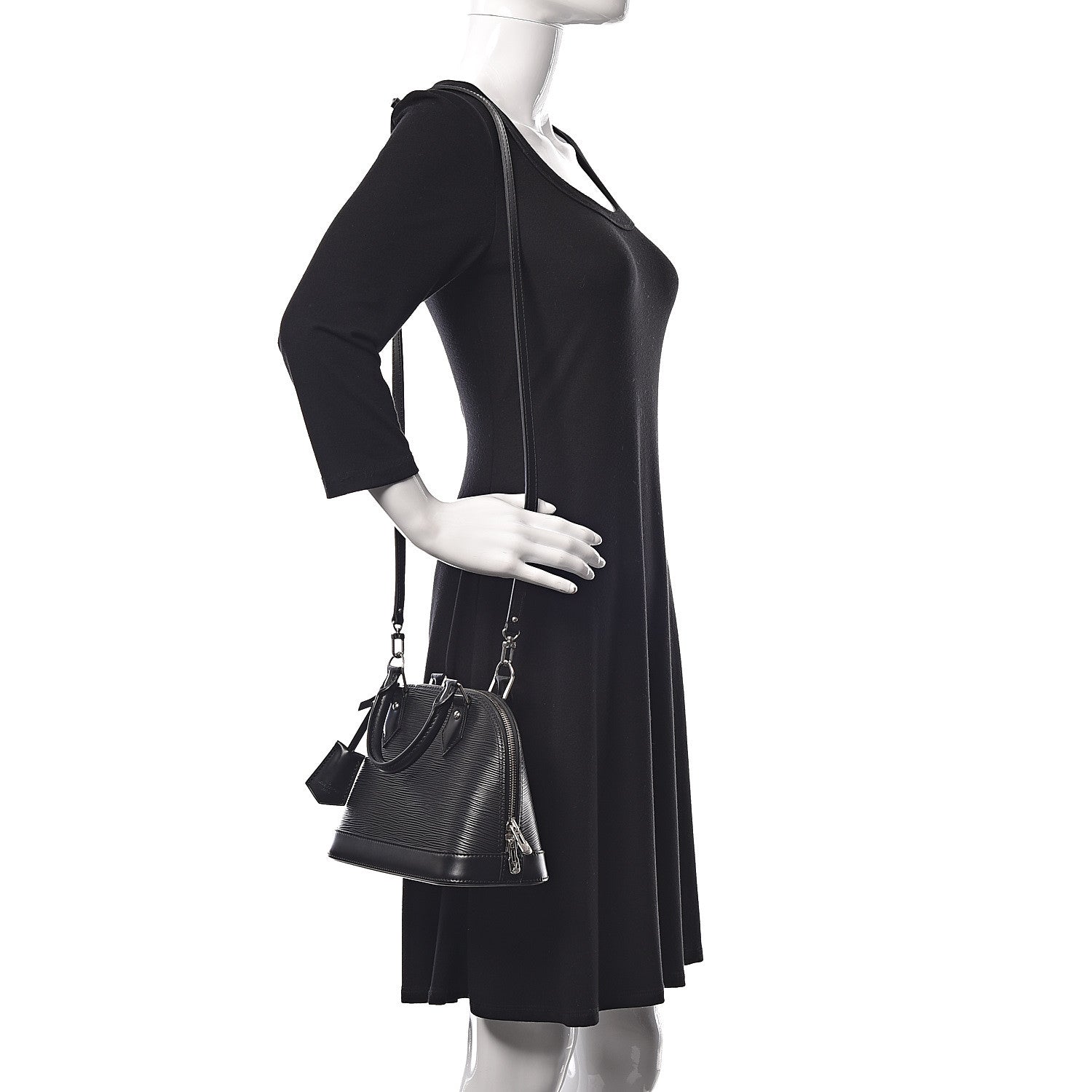 Louis Vuitton Epi Alma BB Black 2 of 10