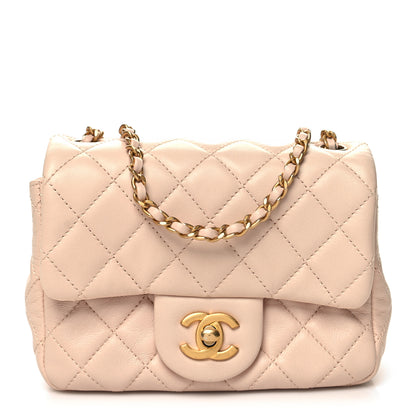 Chanel Lambskin Quilted Mini Pearl Crush Flap Light Beige 1 of 10
