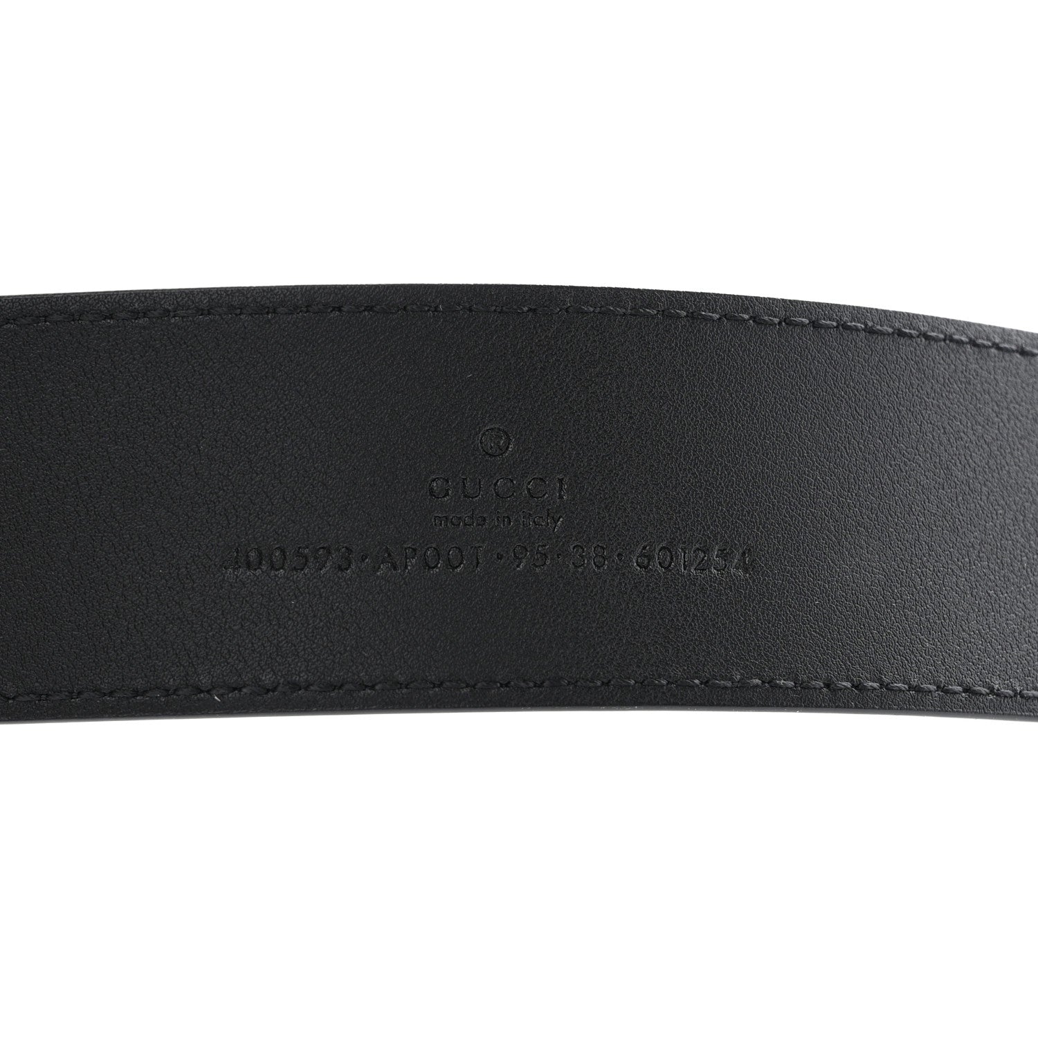 Gucci Calfskin Double G 40mm Belt 95 38 Black 3 of 6