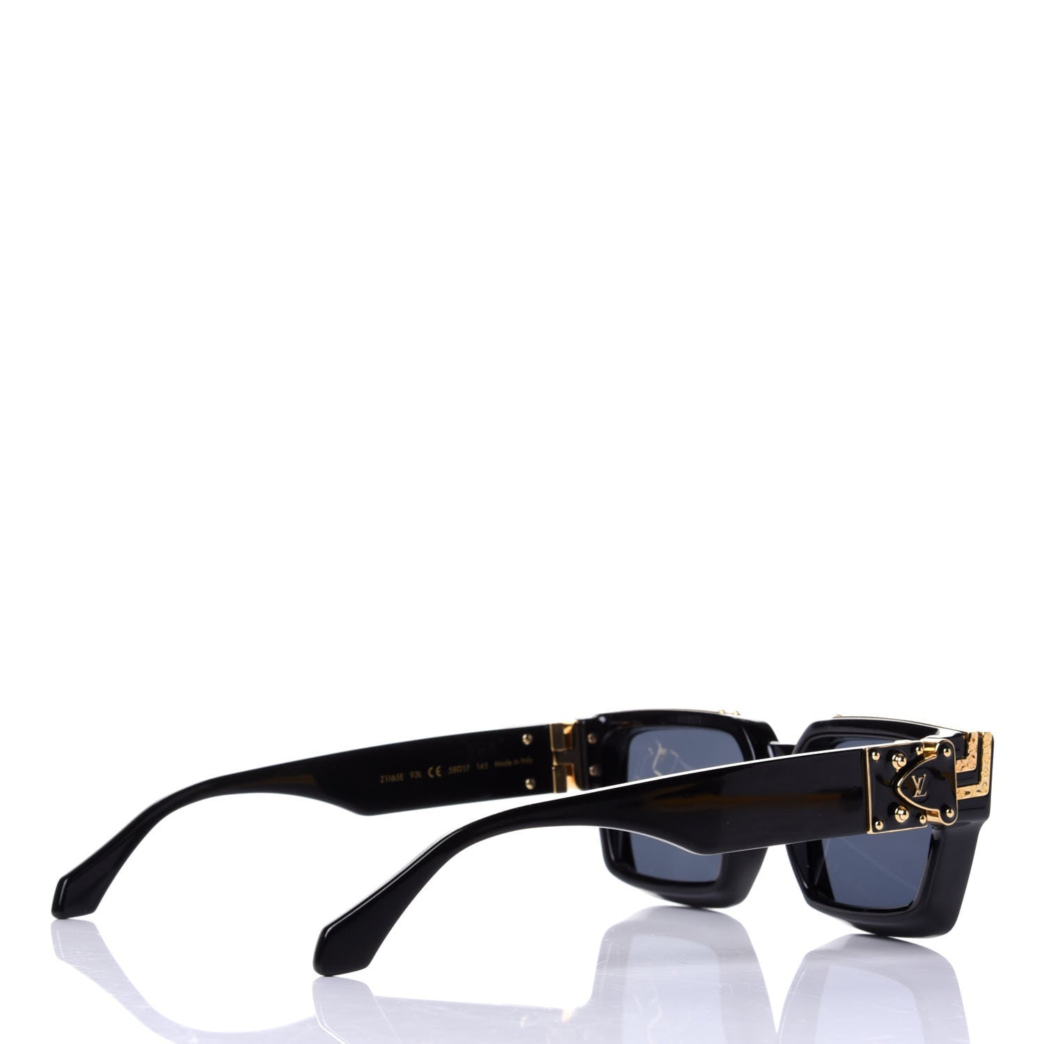 Louis Vuitton Acetate 1.1 Millionaires Sunglasses Z1165E Black 4 of 4