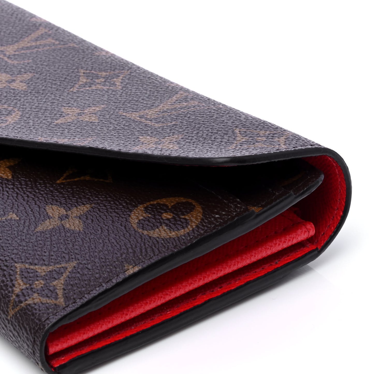 Monogram Sarah Wallet NM Coquelicot