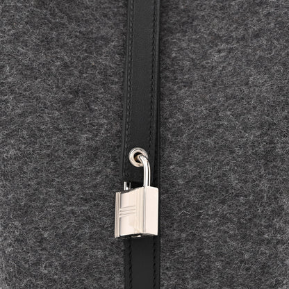 Hermes Feutre Swift Picotin Lock 18 PM Gris Moyen Black 8 of 11