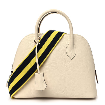 Hermes Epsom 1923 Sangle Bolide 25 Nata Bleu Indigo Lime 1 of 11