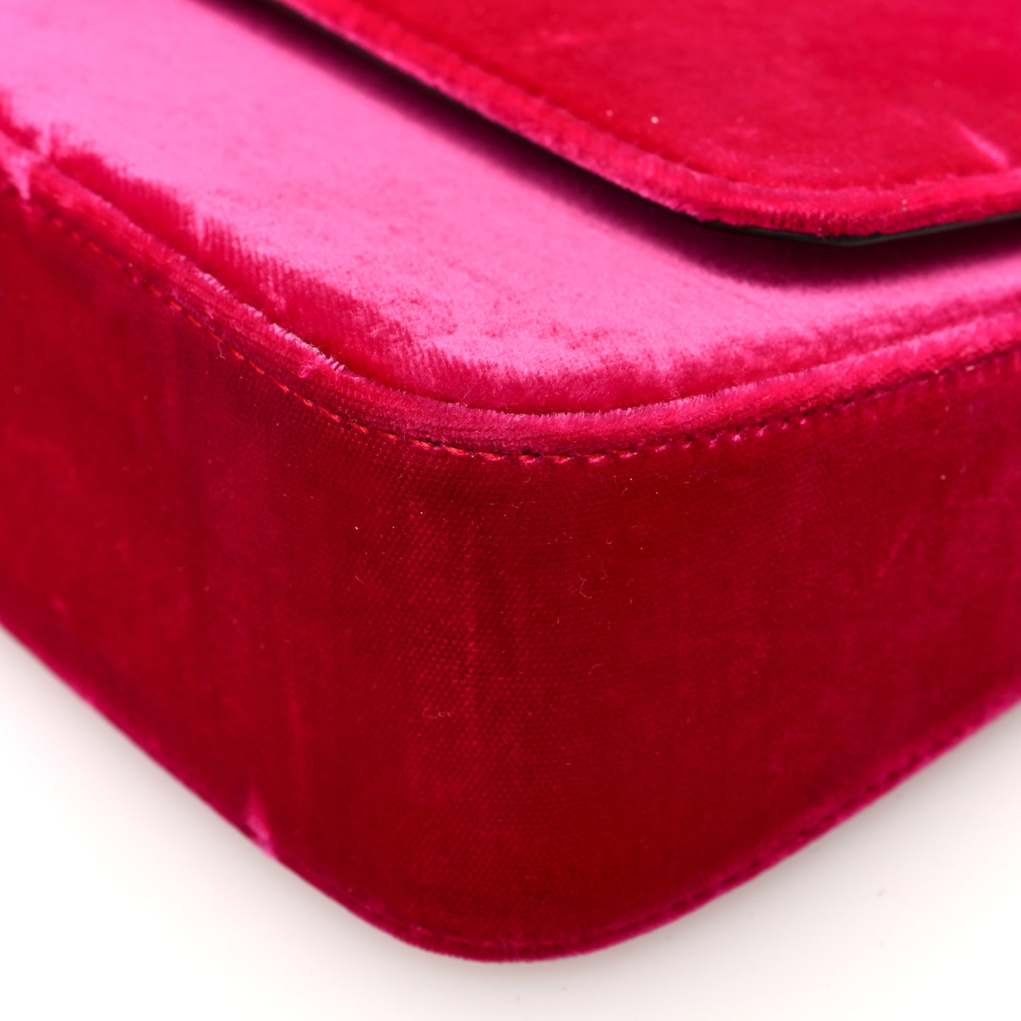 Velvet Crystal Cheri Shoulder Bag Royal Red