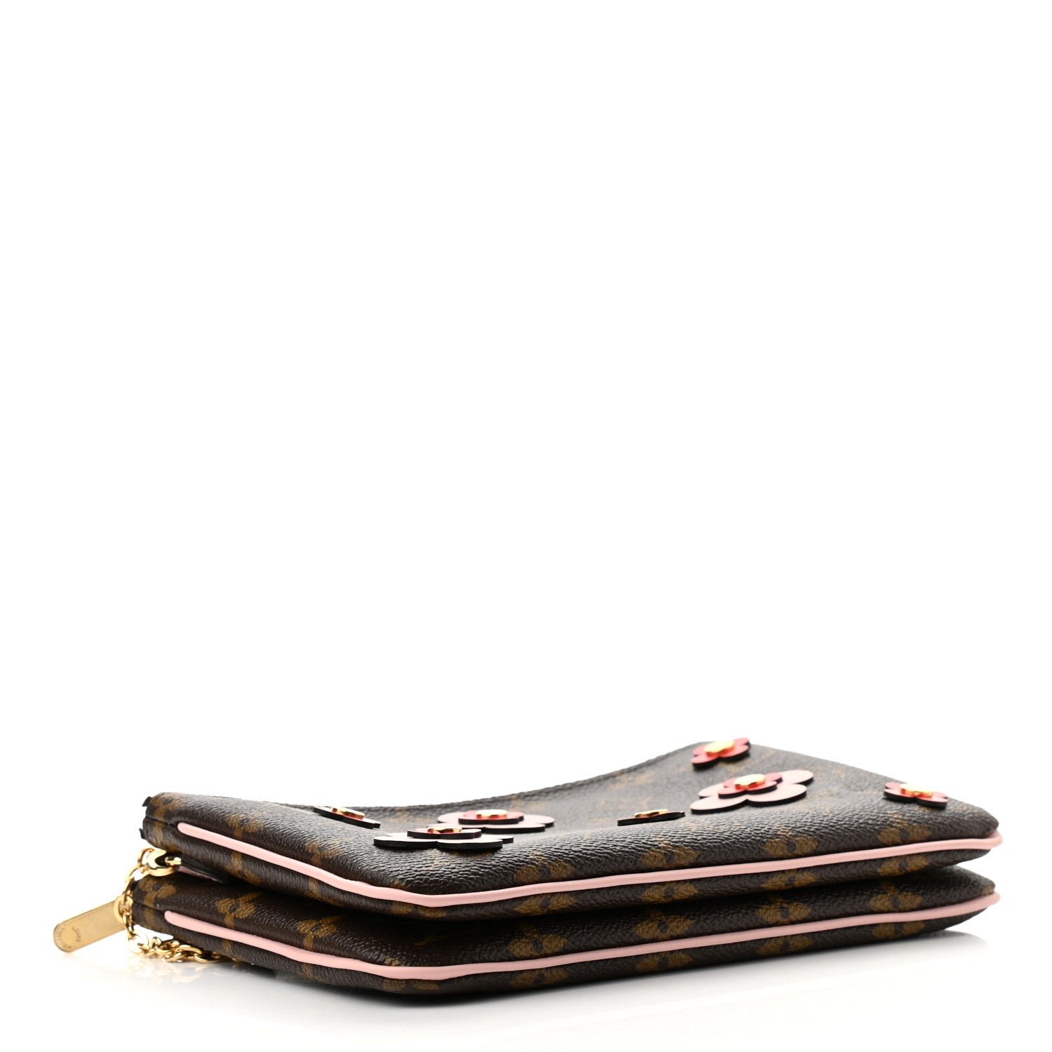 Louis Vuitton Monogram Blooming Flowers Double Zip Pochette 4 of 12