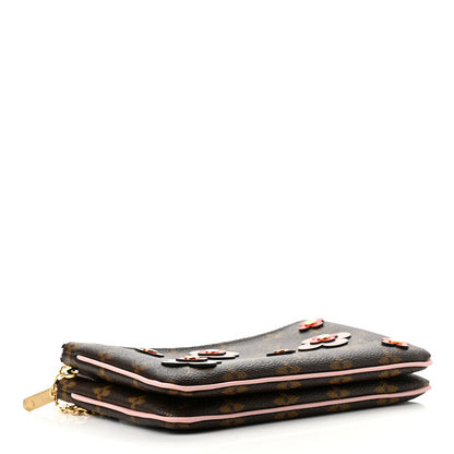 Louis Vuitton Monogram Blooming Flowers Double Zip Pochette 4 of 12
