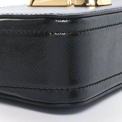 Marc Jacobs Metallic Saffiano Glitter Small Snapshot Camera Bag Blue Sea 8 of 9