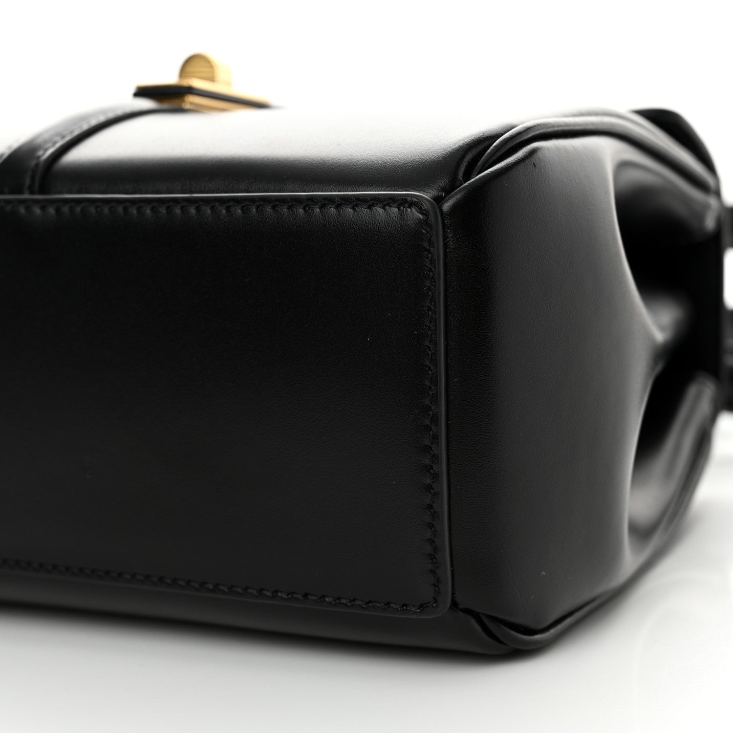 Celine Satinated Calfskin Mini 16 Top Handle Bag Black 11 of 12