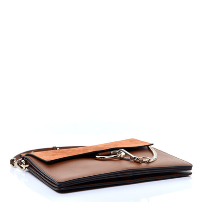 Chloe Suede Calfskin Medium Faye Shoulder Bag Tobacco 4 of 9