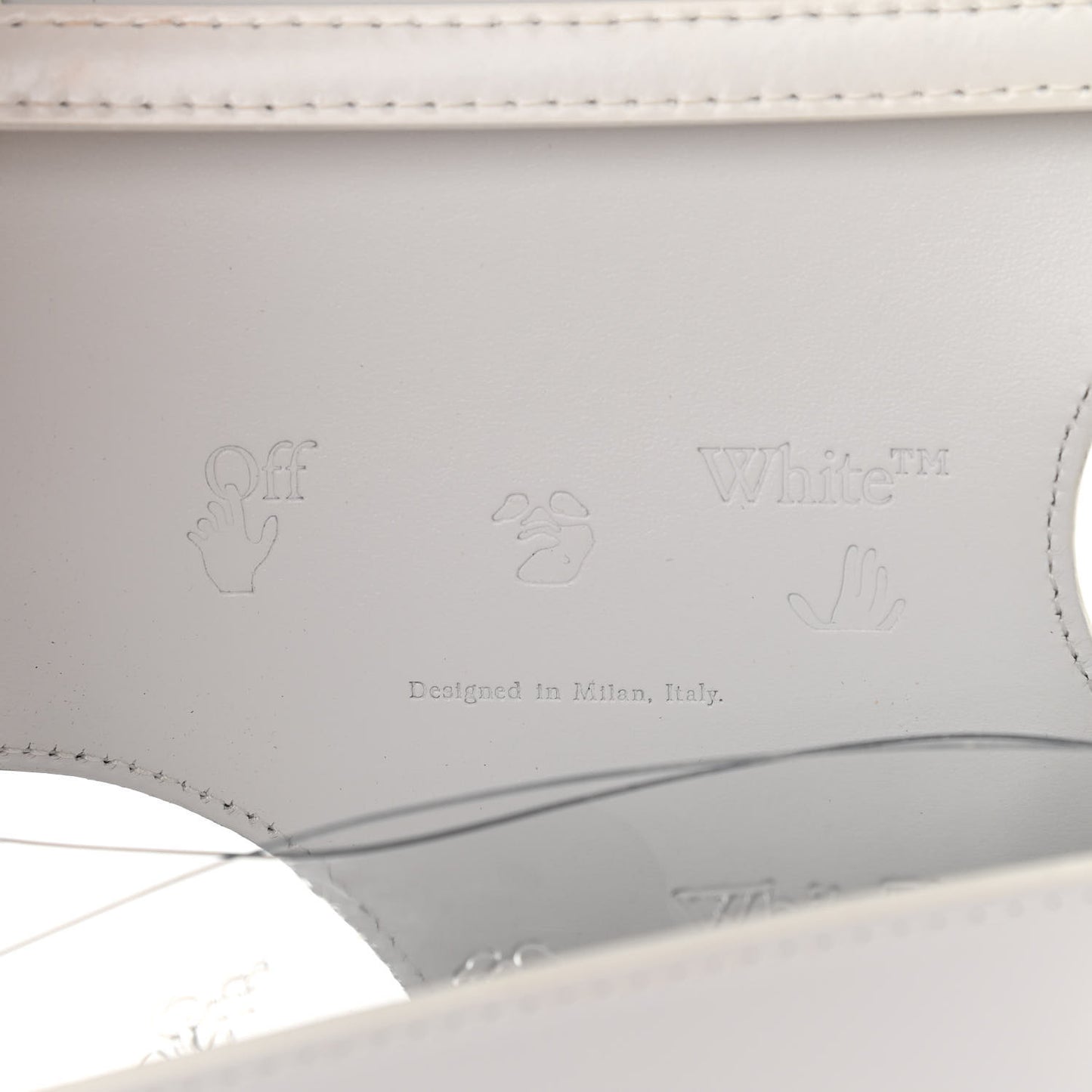 Calfskin Jitney 2.8 Meteor Shower Top Handle Bag White