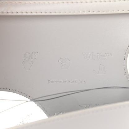 Off-White Calfskin Jitney 2.8 Meteor Shower Top Handle Bag White 6 of 12