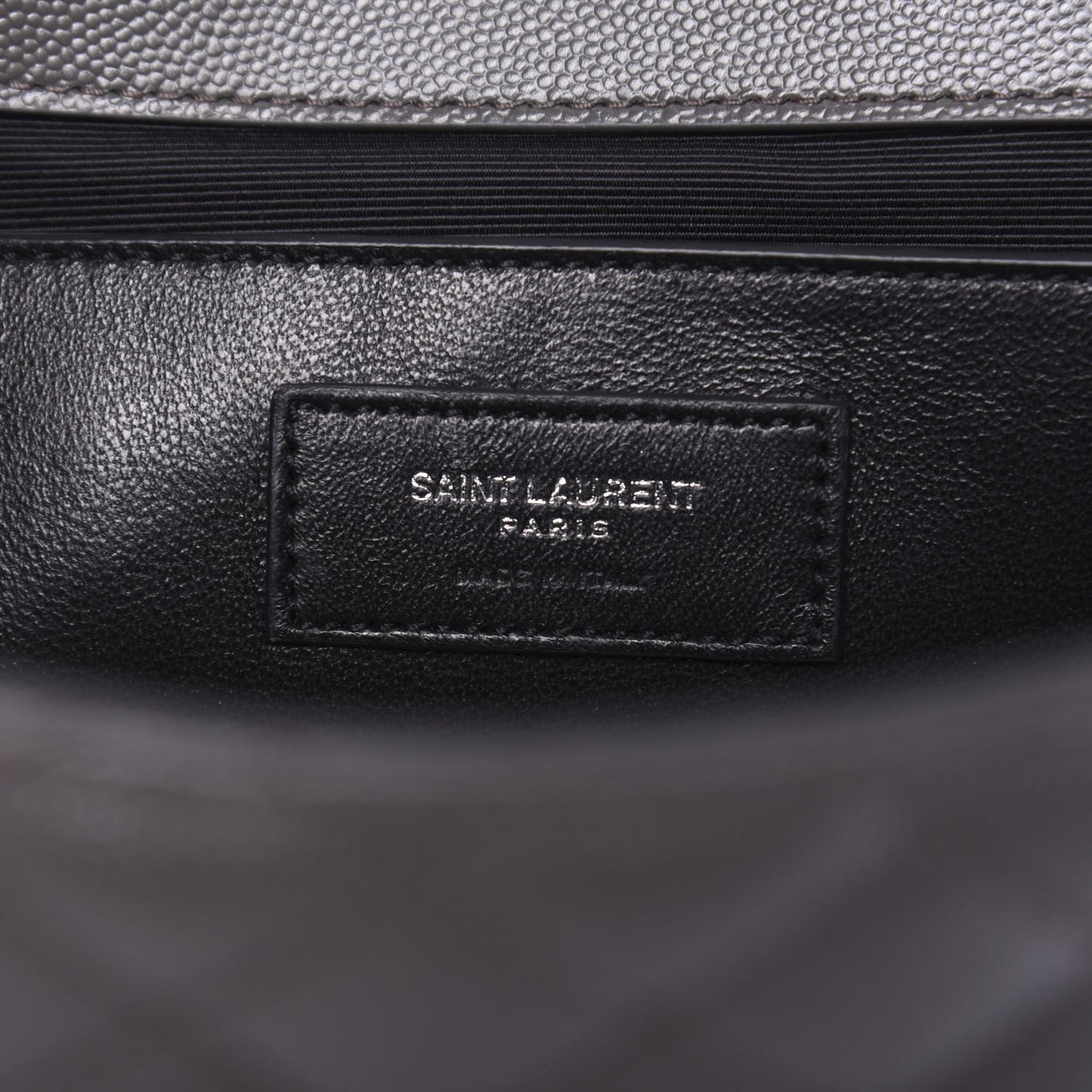 Grain De Poudre Textured Mixed Matelasse Medium Triquilt Monogram Satchel Earth