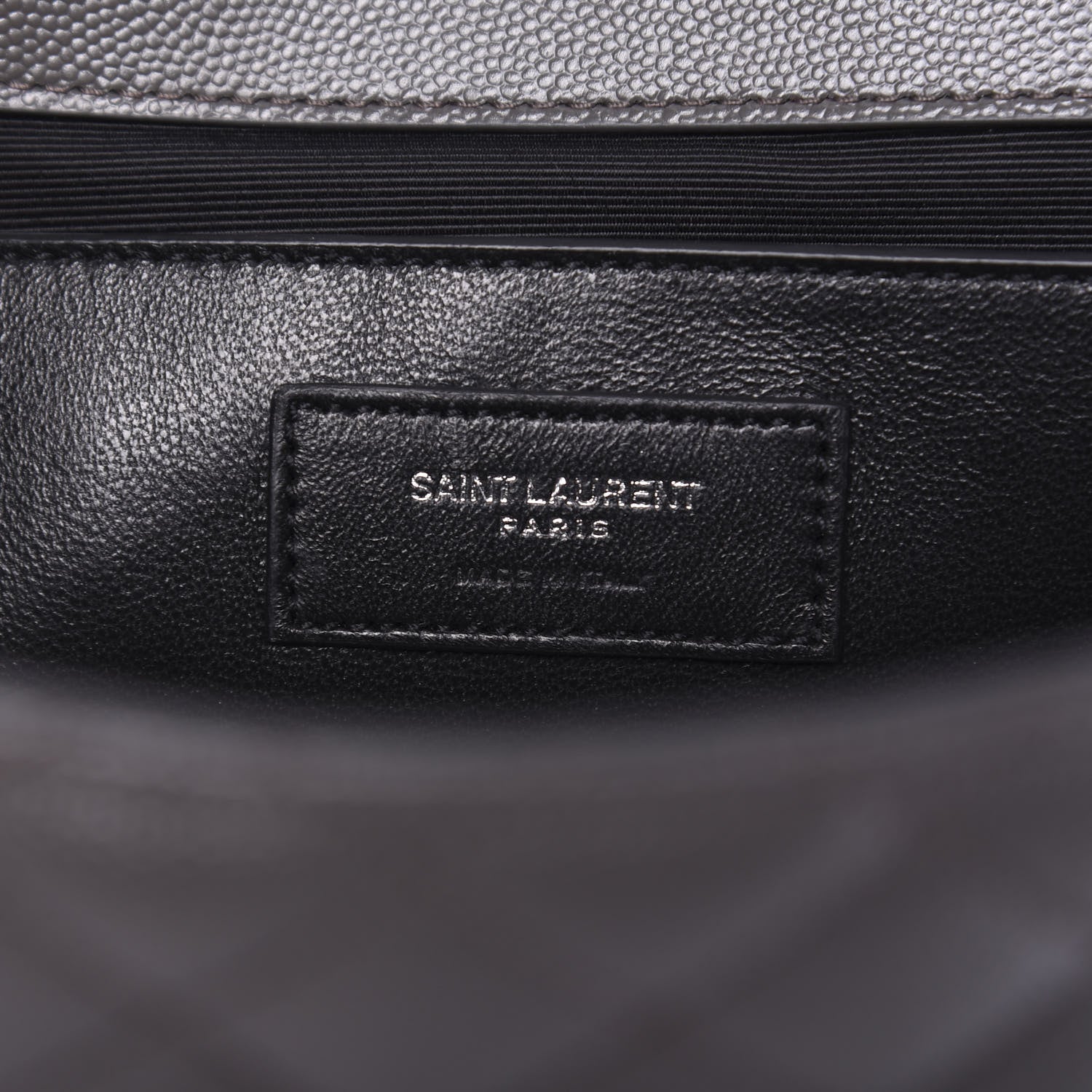 Saint Laurent Grain De Poudre Textured Mixed Matelasse Medium Triquilt Monogram Satchel Earth 8 of 12