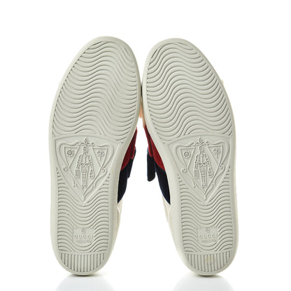 Gucci Calfskin Womens Velvet Bow Ace Sneakers 37.5 White 8 of 11