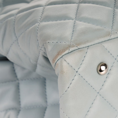 Chanel Lambskin Quilted Daily Shopping Tote Light Blue 9 of 11