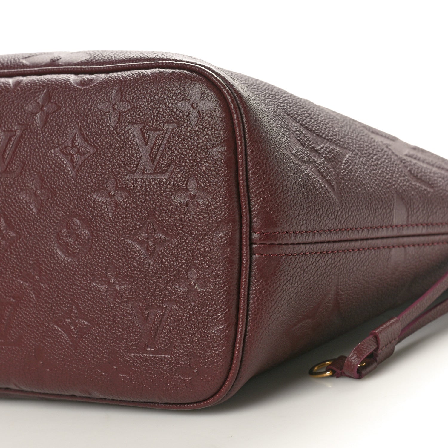 Louis Vuitton Empreinte Monogram Giant Neverfull MM Wine 10 of 12