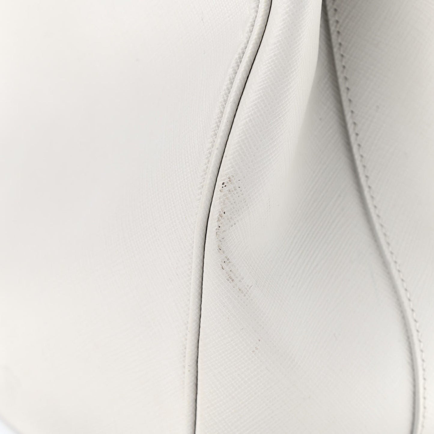 Saffiano Lux Galleria Front Pocket Tote Talco Platino