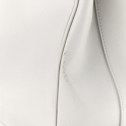 Prada Saffiano Lux Galleria Front Pocket Tote Talco Platino 17 of 18