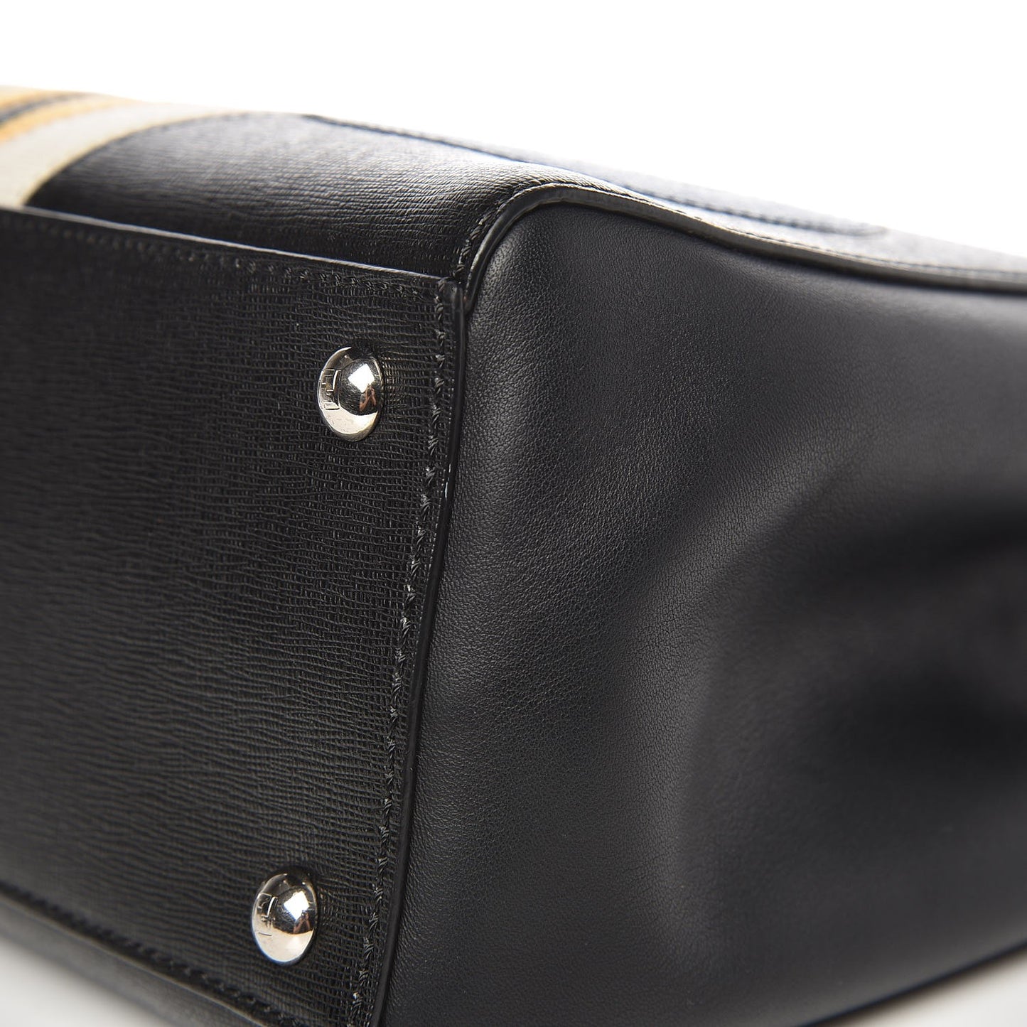 Saffiano Monster Colorblock Petite 2Jours Tote Black