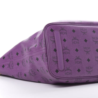MCM Visetos Medium Project Reversible Shopper Tote Purple 12 of 17