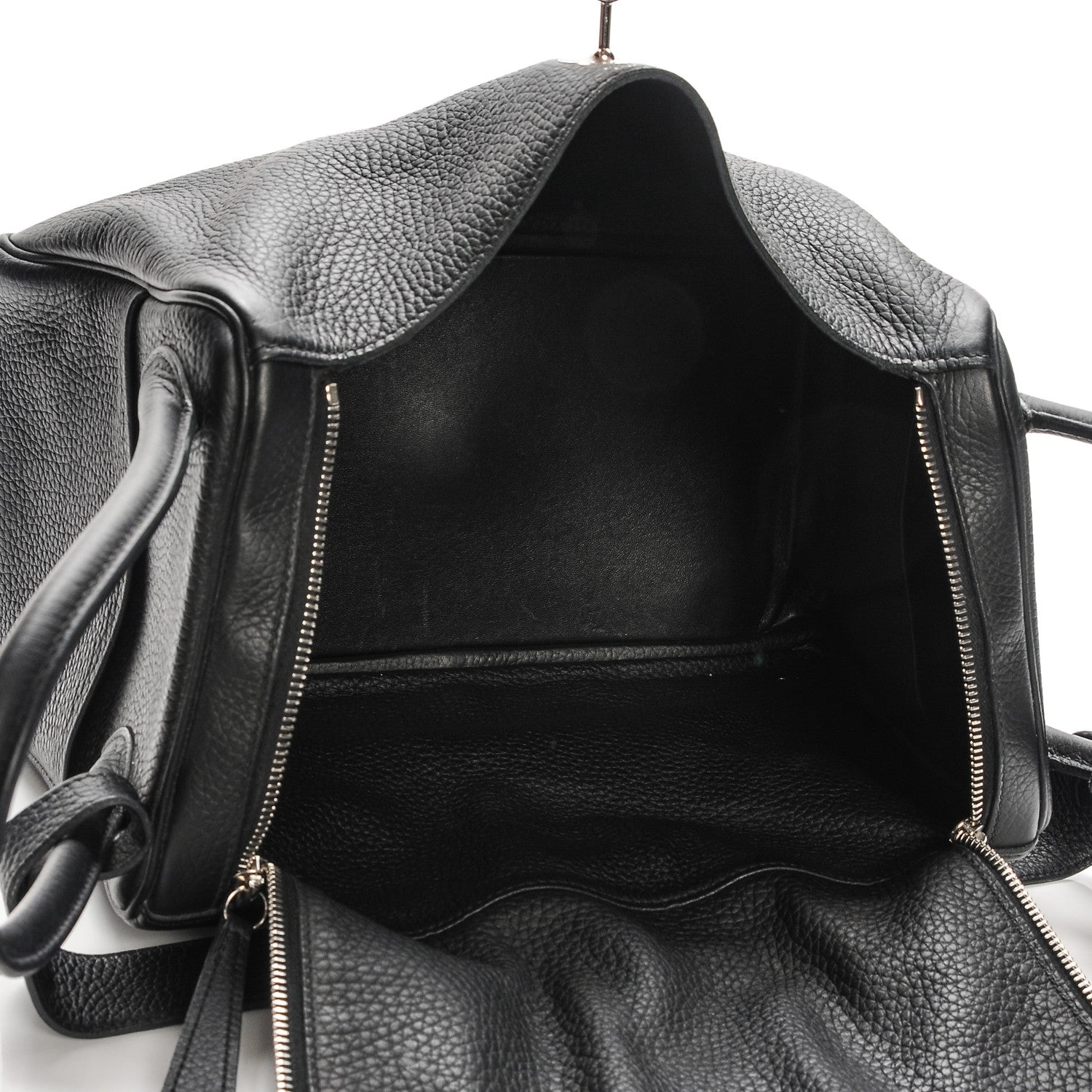 Hermes Taurillon Clemence Lindy 34 Black 7 of 11