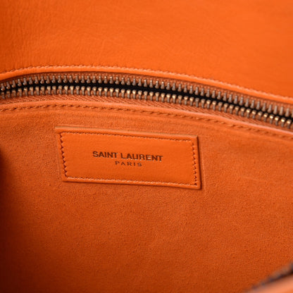 Saint Laurent Calfskin Small Sac De Jour Mandarine 6 of 13