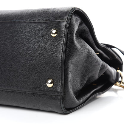 Jimmy Choo Calfskin Large Rosalie Satchel Black 7 of 21
