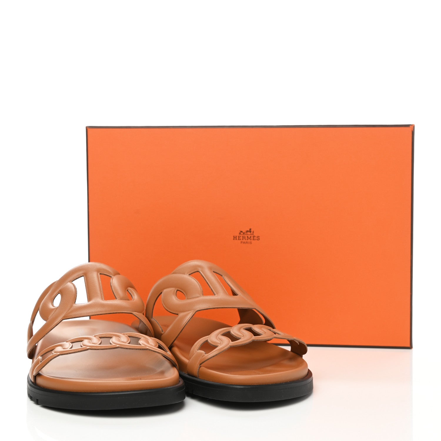 Hermes Nappa Extra Sandals 38 Naturel 9 of 9