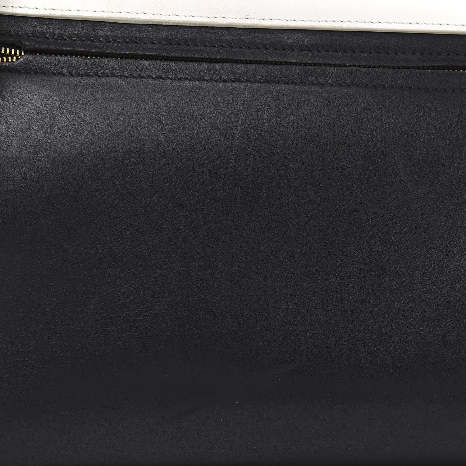 Celine Smooth Calfskin Suede Medium Bi-Color Trapeze Black 12 of 16