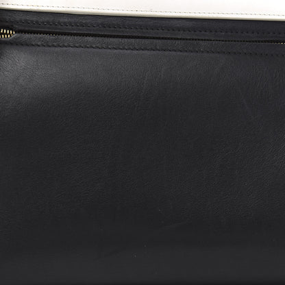 Celine Smooth Calfskin Suede Medium Bi-Color Trapeze Black 12 of 16