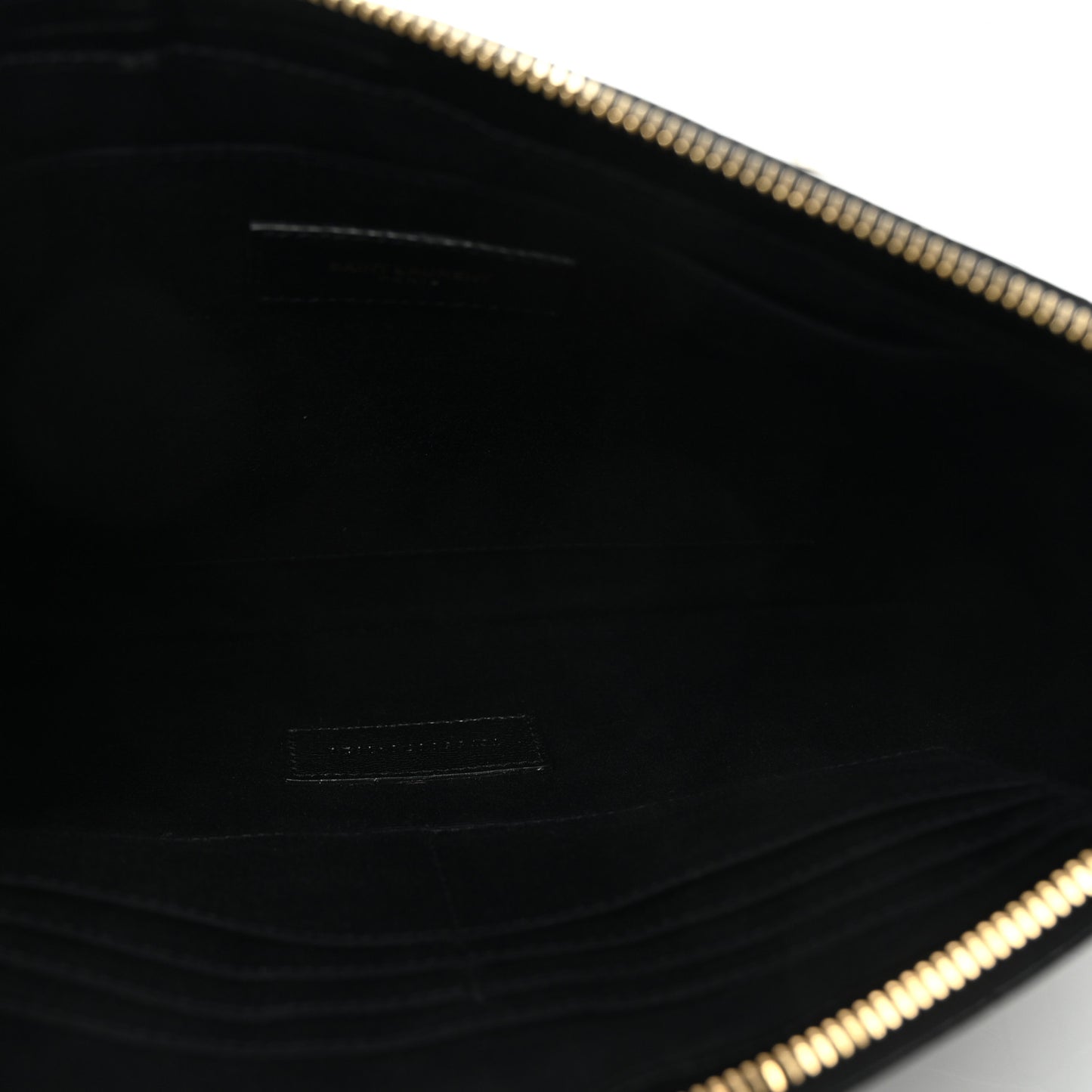 Calfskin Crocodile Embossed Tablet Pouch Black