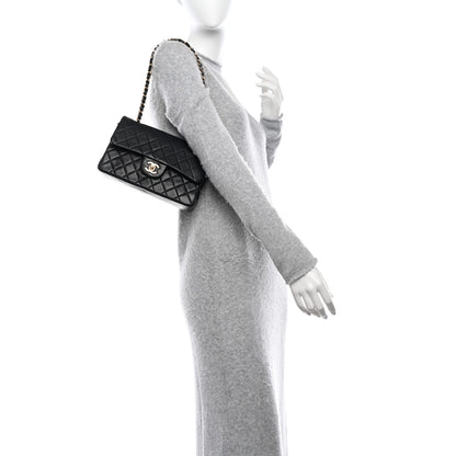Chanel Lambskin Quilted Small Double Flap Black 2 of 10