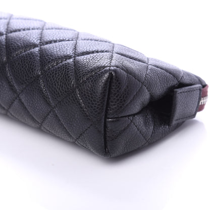 Chanel Caviar Quilted Small Cosmetic Case Black 7 of 11