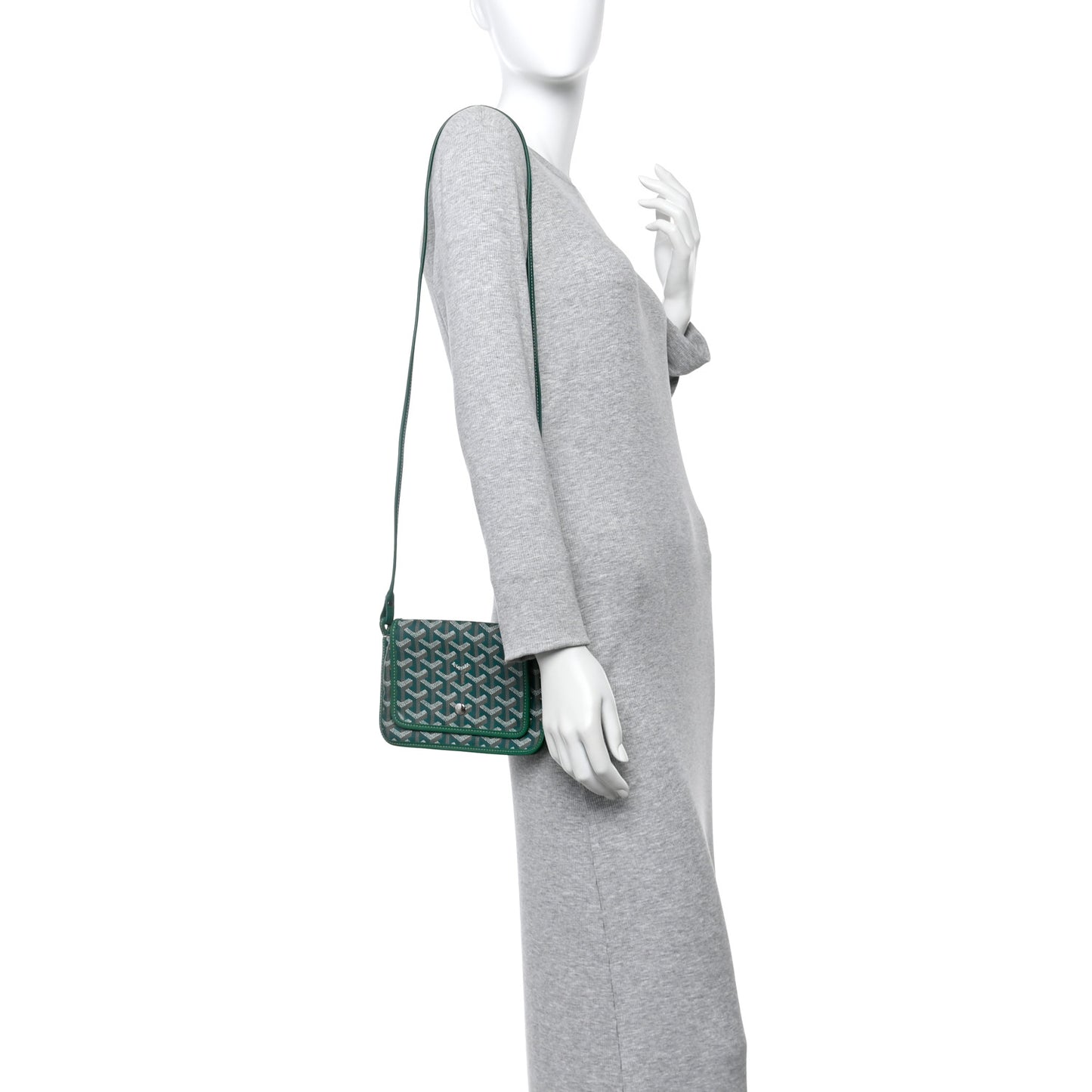 Goyardine Plumet Wallet Clutch Green