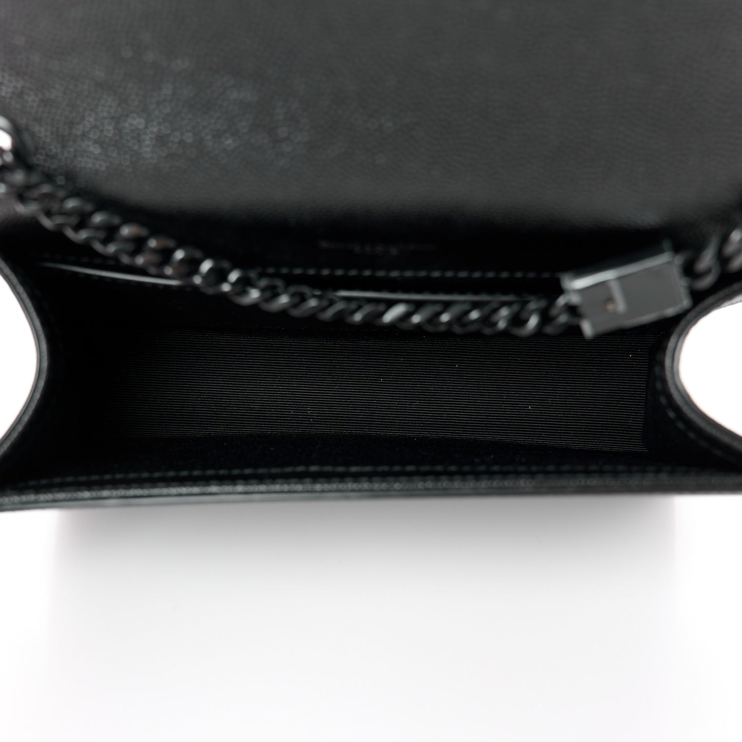 Grain De Poudre Small Monogram Monochrome Kate Satchel Black