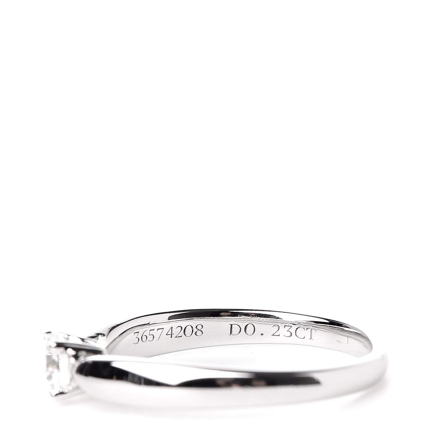 Platinum Diamond .23ct Harmony Solitaire Engagement Ring 46 3.75