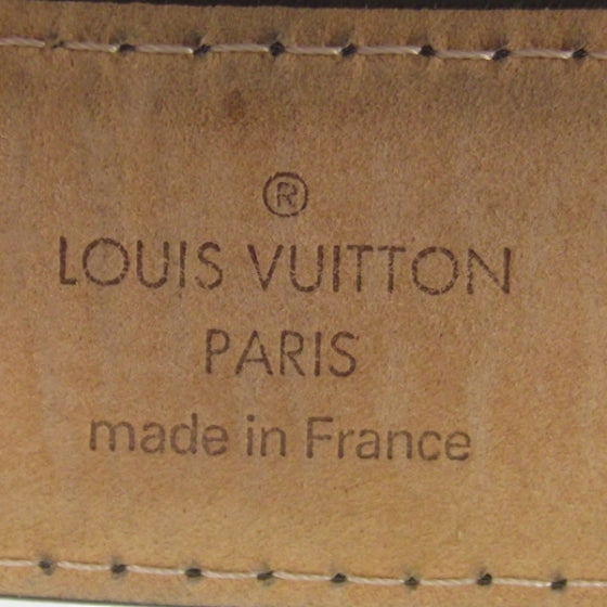 Monogram Belt w Silver Buckle 85/34