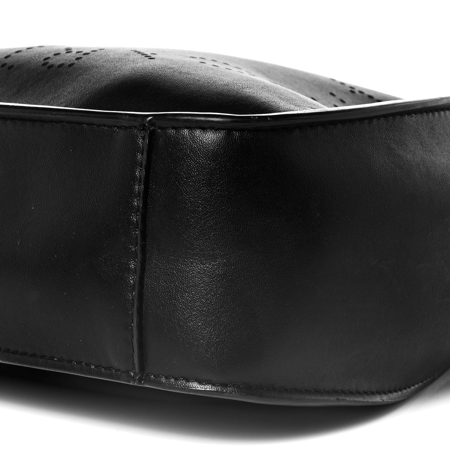 Eco Alter Nappa Perforated Logo Mini Crossbody Black