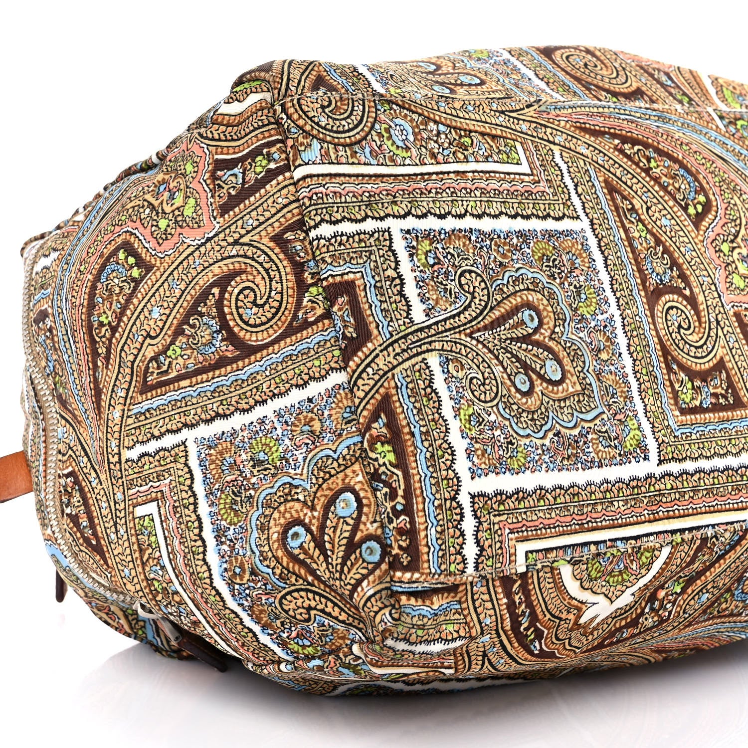 Prada Tessuto Nylon Paisley Print Tote Multicolor 6 of 7