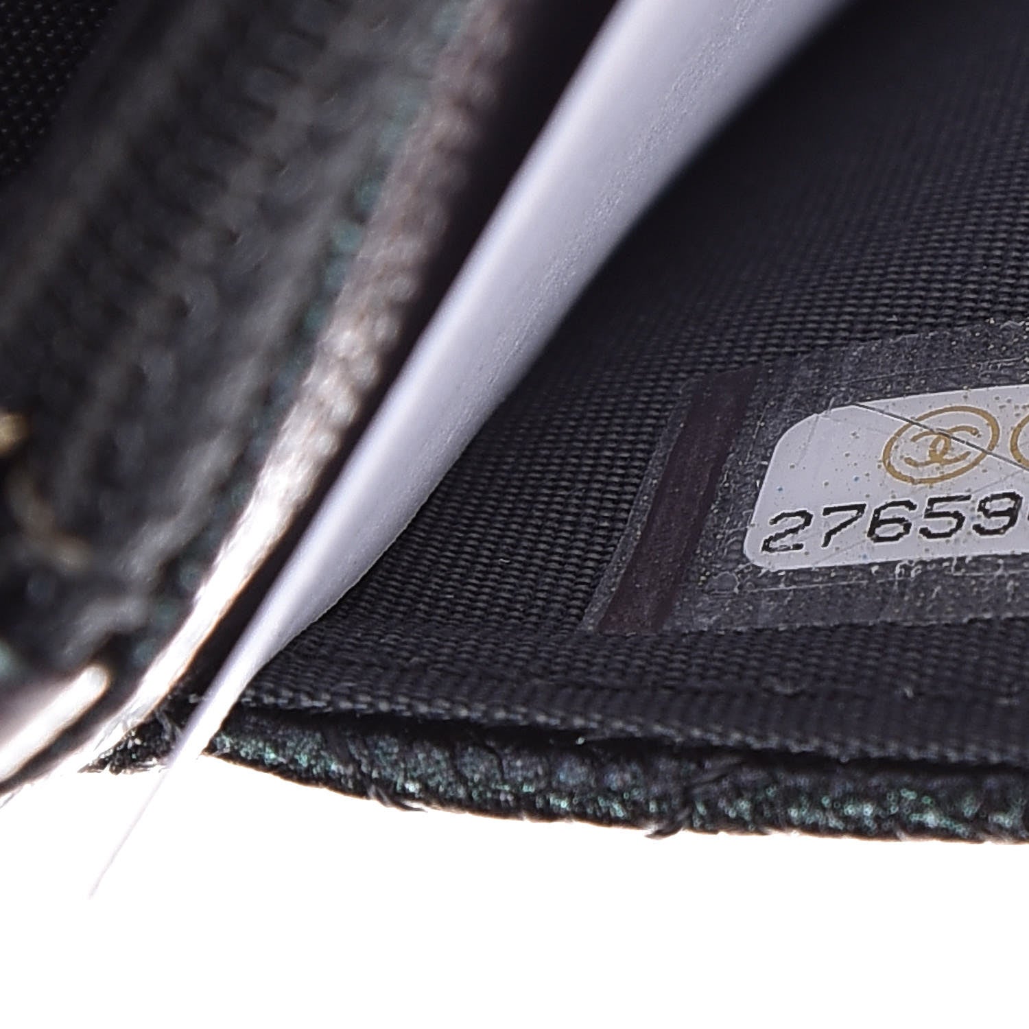 Chanel Iridescent Caviar Quilted Wallet On Chain WOC Black 8 of 12