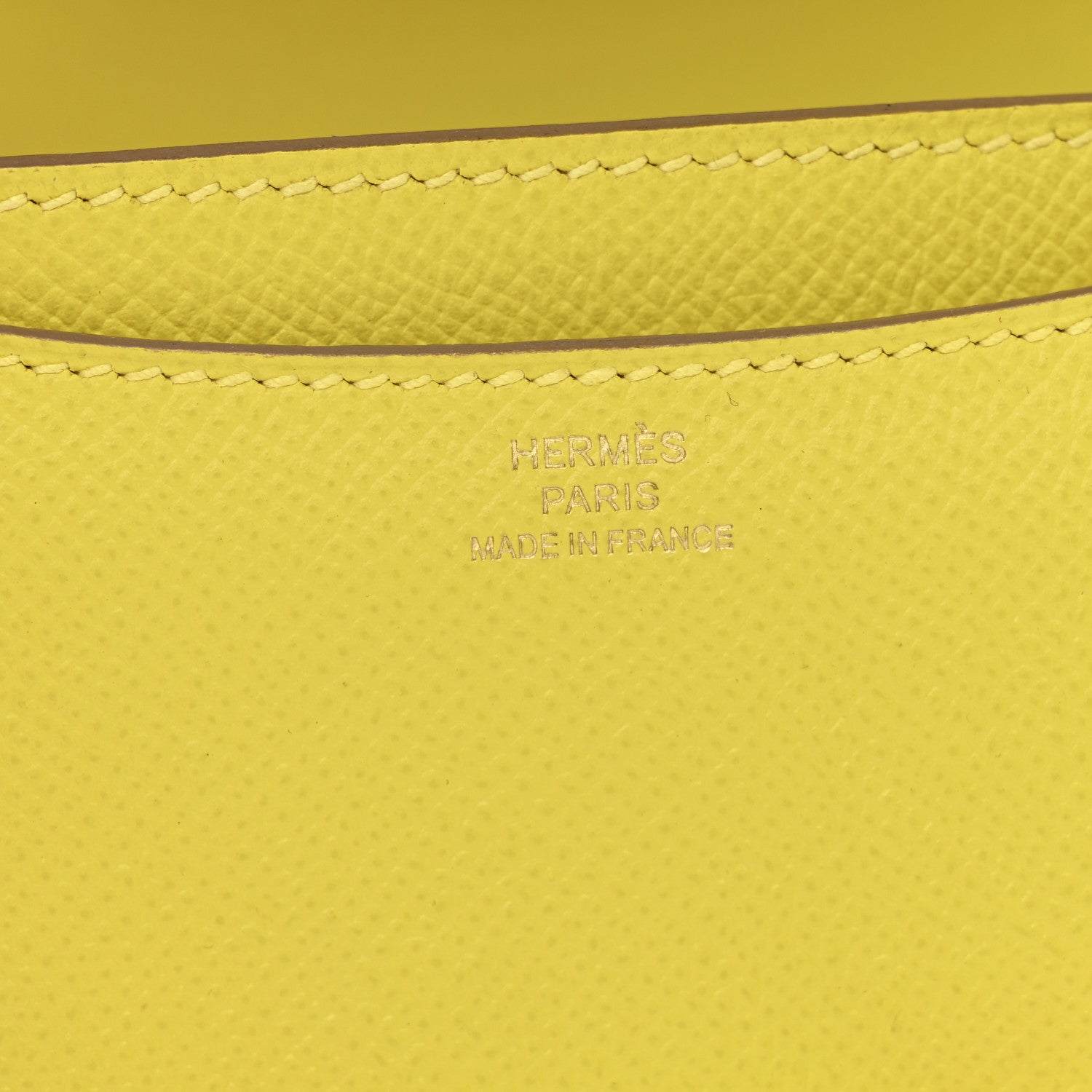 Hermes Epsom Constance 18 Lime 7 of 13