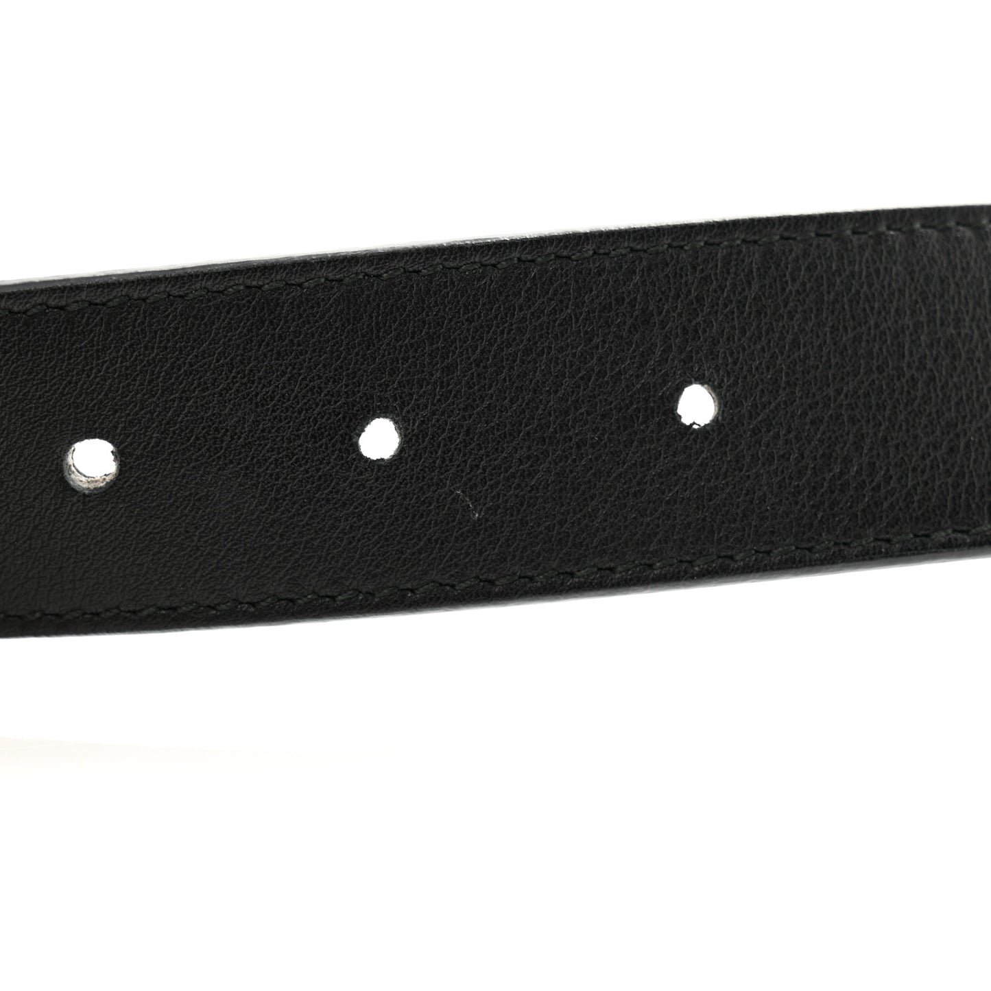 Moon Calfskin Crystal Dionysus 30mm Belt 80 32 Black Green Diamond