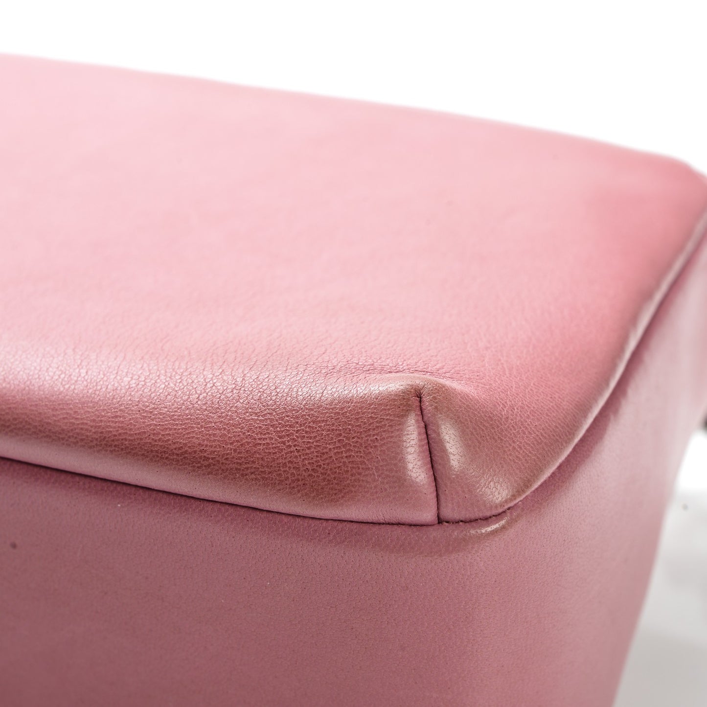Lambskin Quilted CC Flap Dark Pink