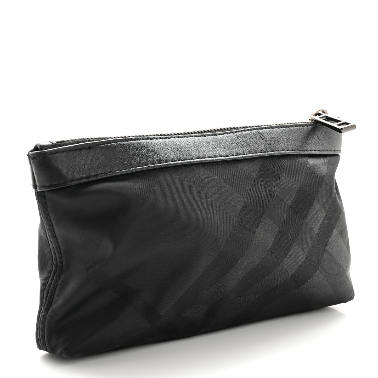 Nylon Check Pouch Black