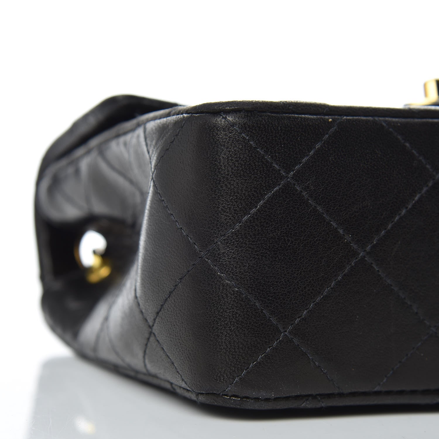 Chanel Lambskin Quilted Mini Square Flap Black 10 of 11