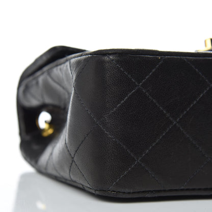 Chanel Lambskin Quilted Mini Square Flap Black 10 of 11
