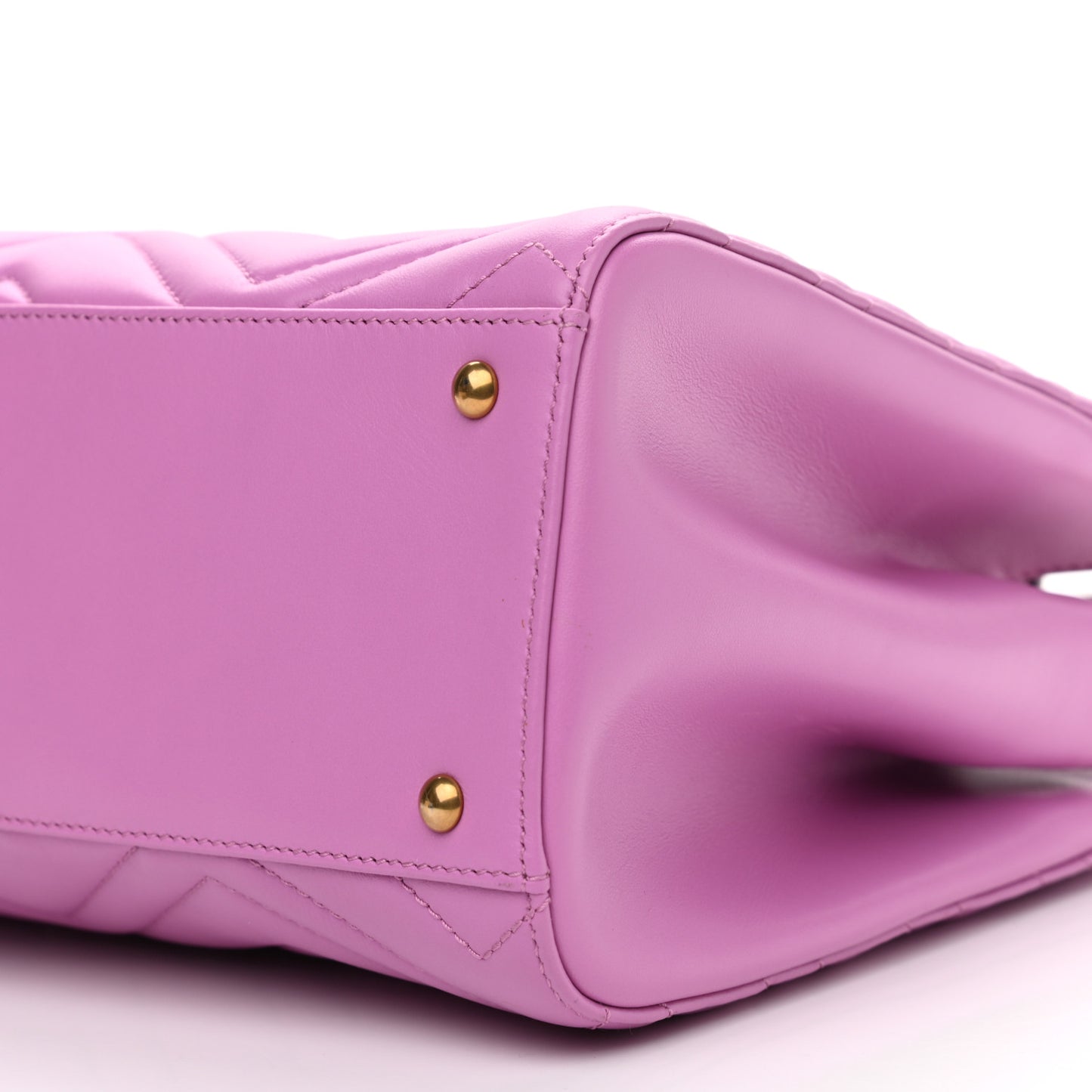Calfskin Matelasse Small GG Marmont Tote Candy Mousse