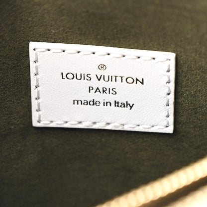 Louis Vuitton Lambskin Embossed Monogram Coussin BB White 8 of 11